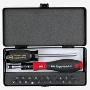 Wiha 28590 24 Piece Torque ScrewDriver, Micro Bits and Handle Box Set 5-18 in-lbs.