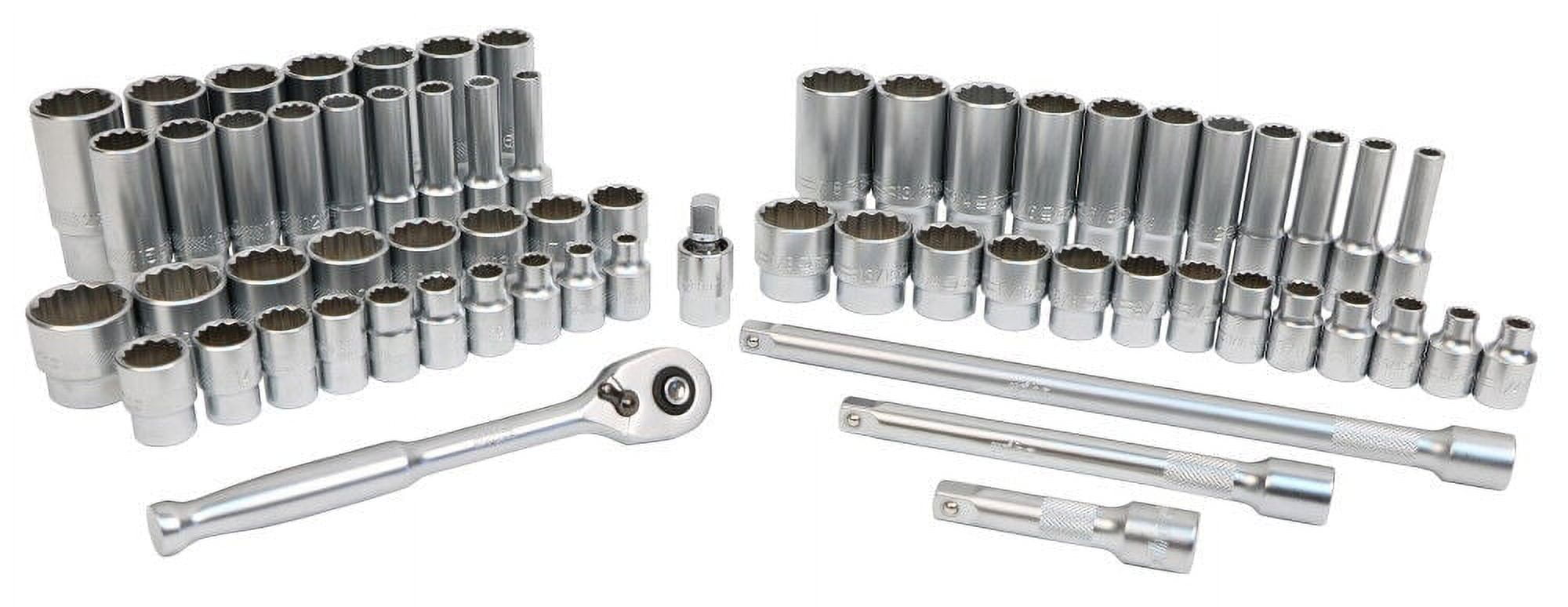 Signet 33-Piece 3/8" Drive Metric Socket Set - Complete Socket & Accessory Kit For DIY And Professional Use