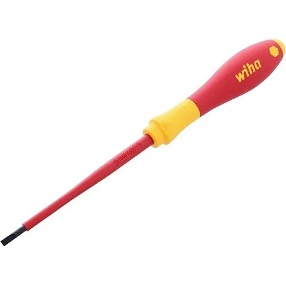 Wiha 32017 Insulated Softfinish Slotted Screwdriver 4.0Mm X 100Mm