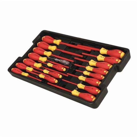 Wiha Insulated Screwdriver Set, NmPcs19 32095