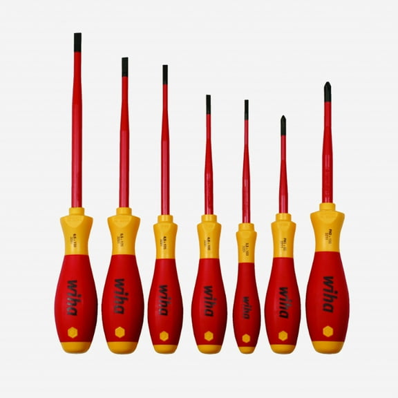 Wiha Insulated Slimline Screwdriver Set, 7 Pieces