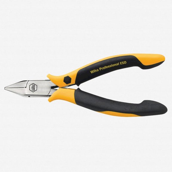Wiha 32703 Small Tapered Head Semi Flush ESD Precision Cutters