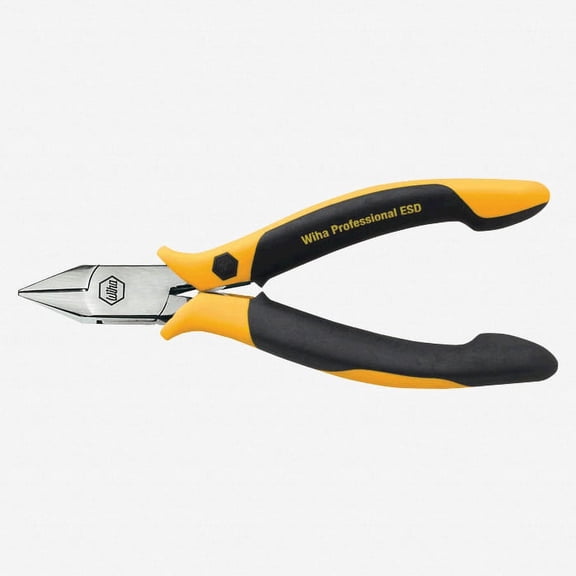 Wiha 32705 - ESD Safe Precision Cutters, Small Tapered Head, Flush