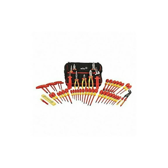 Wiha 32874 50 Piece Insulated Pliers and Screwdriver Tool Box