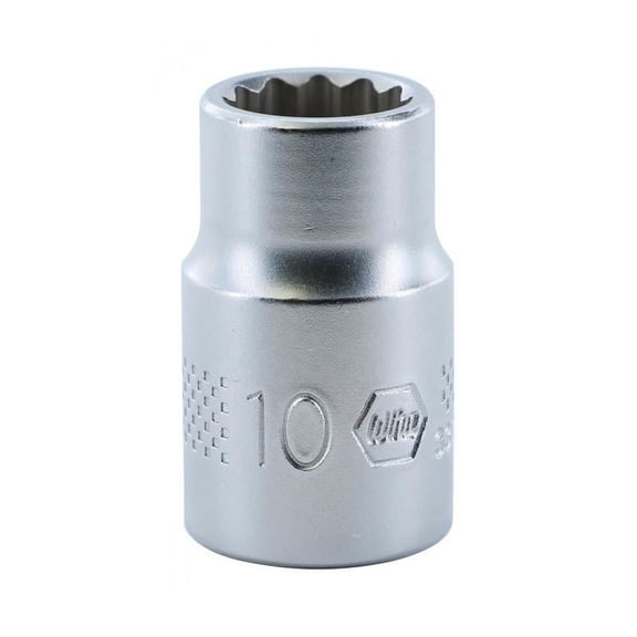 Wiha 33725 3/8 Inch Drive Socket, 12 Point, 10.0mm