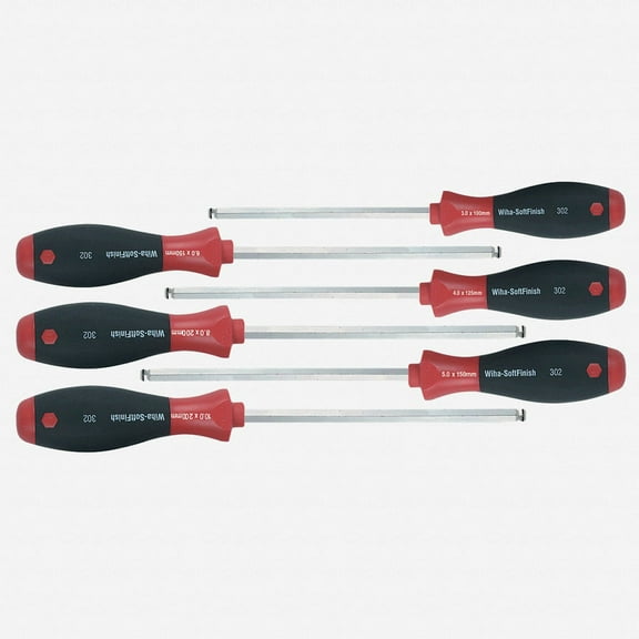Wiha 36792 6 Piece MagicRing Ball End Hex Metric Screwdriver Set