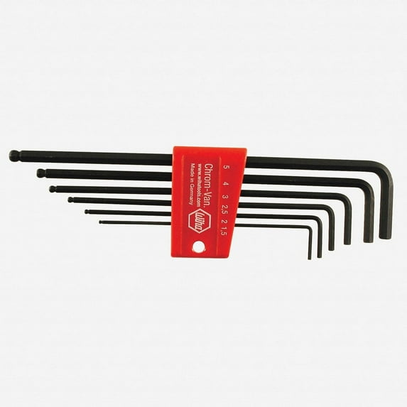Wiha 36992 6 Piece Ball End Hex L-Key Metric Set