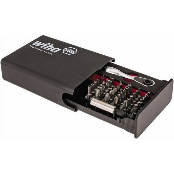 Wiha 38 Piece Bit Set including Tamperproof Screwdriver Bits