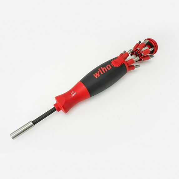 Wiha 38020 Pop Up Screwdriver Set - Slotted/Phillips/Square/Torx/Hex, 13 Pieces