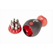 أدوات Wiha 38048 Stubby Bit Slotted & Phillips ، مجموعة حامل مربعة