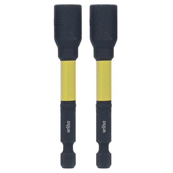 Wiha 5/16 Inch Hex Impact Nutsetter, 2 Pieces