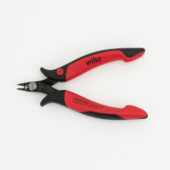 Wiha 56813 Precision Electronic Diagonal Full Flush Cutters w/ Wire Trapping Spring