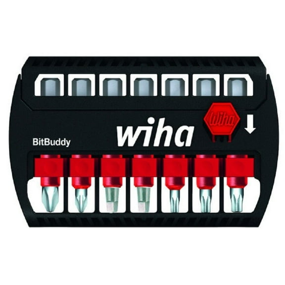 Wiha 7 Piece Terminator Impact Power Bit Buddy Set With Phillips Square Torx