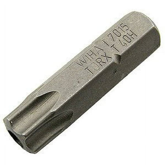 Wiha 70168 Torx Bits, Tamper Resistant, T40s x 25mm - 70168