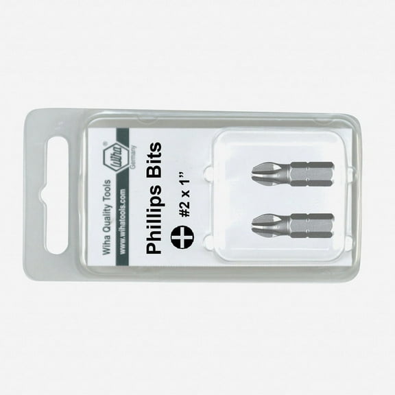 Wiha 72104 #4 Phillips Insert Bit 5/16" Drive (2 Pack)