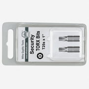 Wiha 72562 T40s Security Torx Insert Bit 5/16" Drive 2 Pack