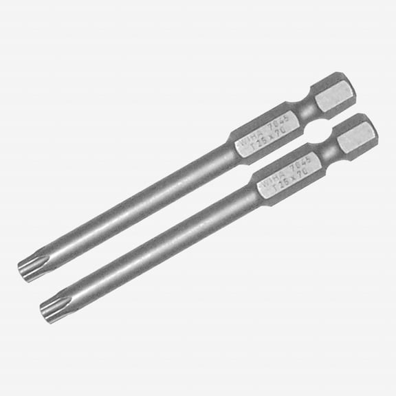 Wiha 73943 T25 x 70mm Torx Power Bit - 2 Pack