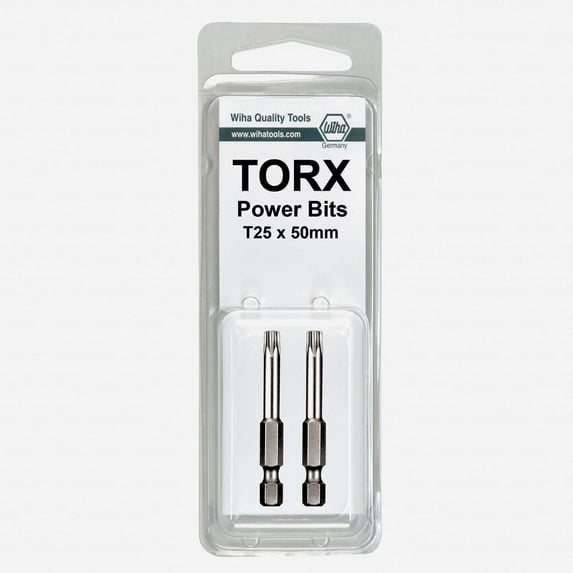 Wiha 74506 T10 x 50mm Torx Power Bit (2 Pack)