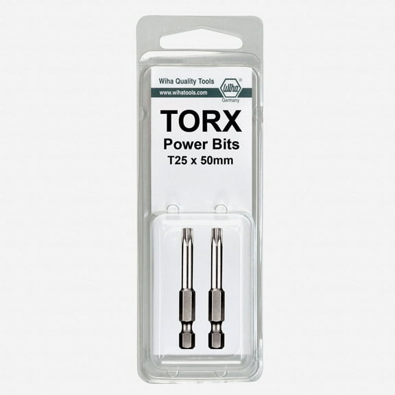 Wiha 74527 T2 x 50mm Torx Power Bit (2 Pack)