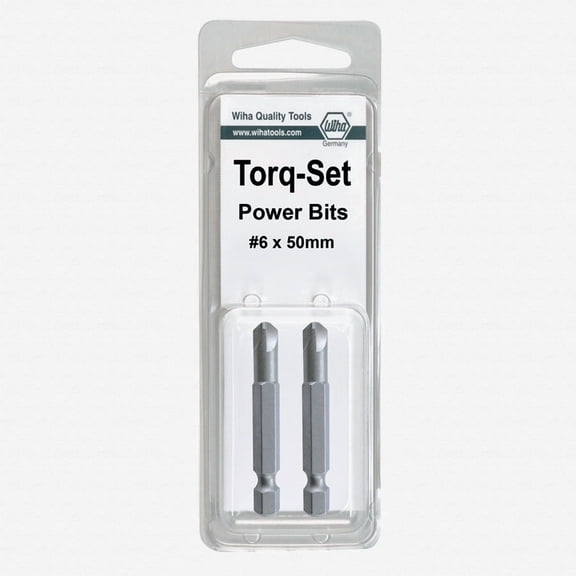Wiha 74964 #4 x 50mm Torq-Set Power Bit (2 Pack)