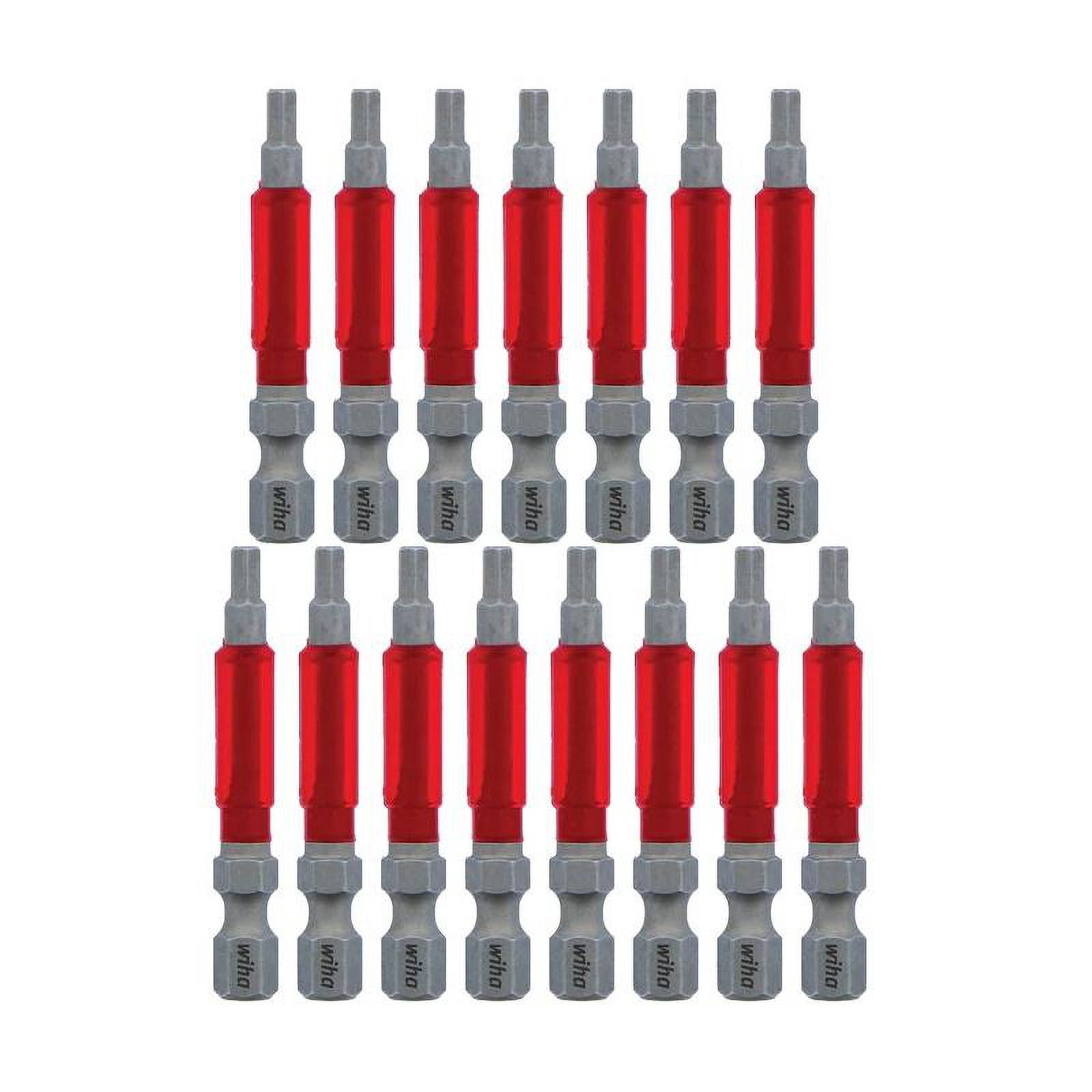 Wiha 76670 MaxxTor Impact Bit Hex 1/8" - 49mm - 15 Pack