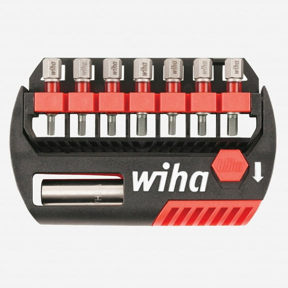 Wiha 76893 8 Piece Hex Inch / SAE and Metric Bit Buddy Terminator Impact Insert Bit Set