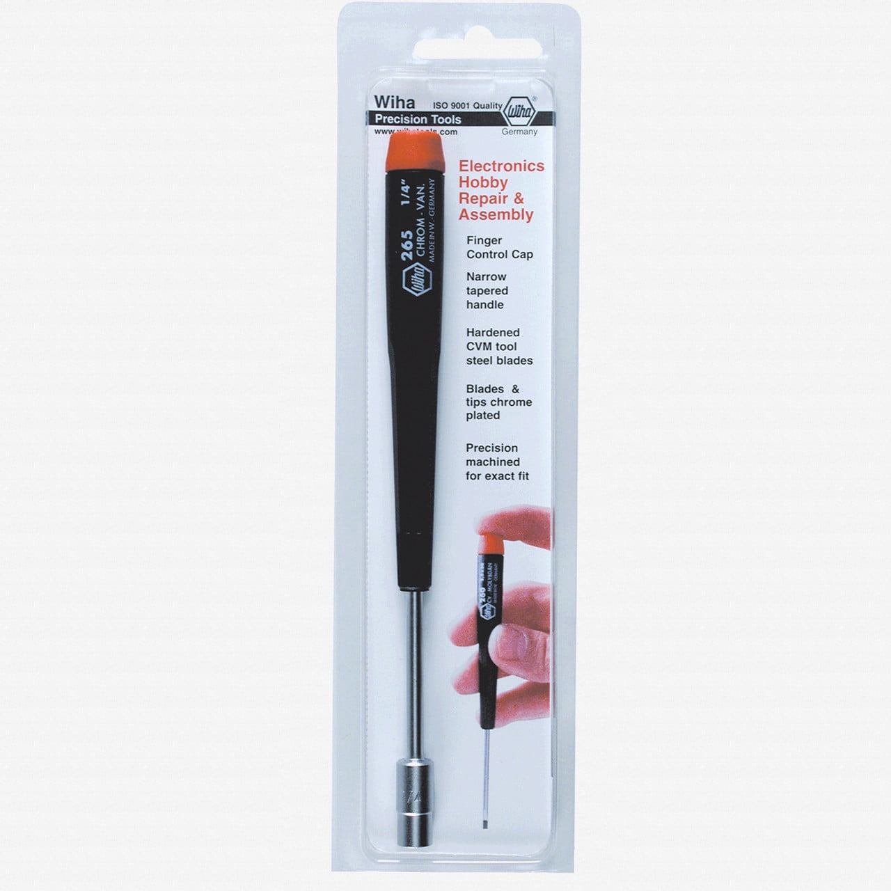 Wiha 96550 5 x 60mm Precision Nut Driver (Retail Pack) - Walmart.com
