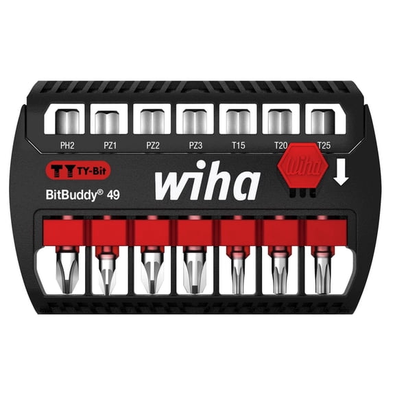 Wiha Bitbuddy Ty Bit Set, 7 Piece