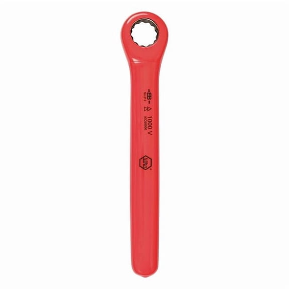 Wiha Insulated Ratcheting Wrench,Metric,6" L 21213