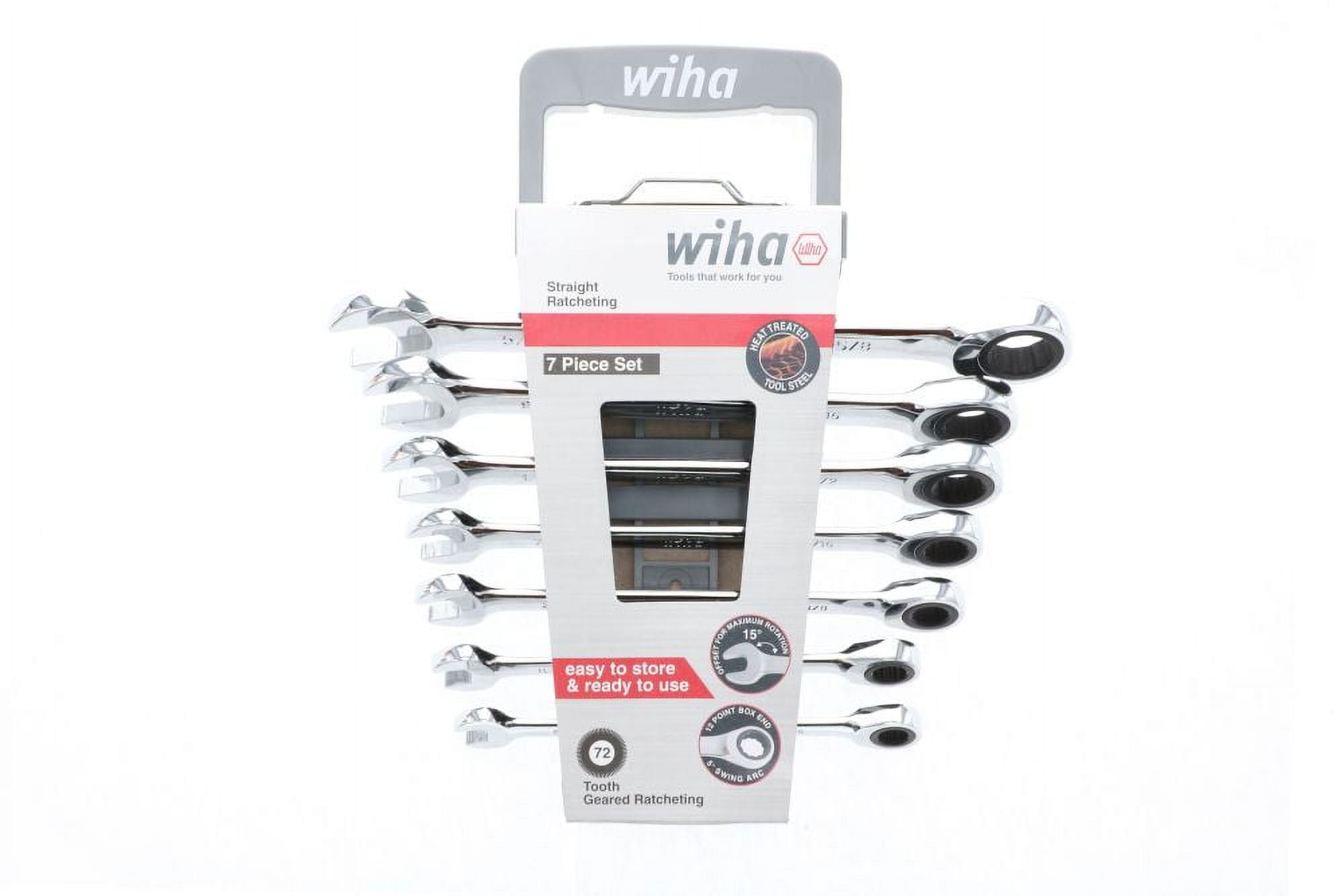 Wiha Ratched Driver Set Wiha Combination Ratchet Wrench Set Metric 7Pc - Walmart.com