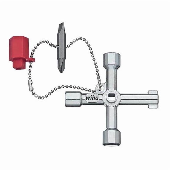 Wiha Control Cabinet Key,Dbl Ended 21103