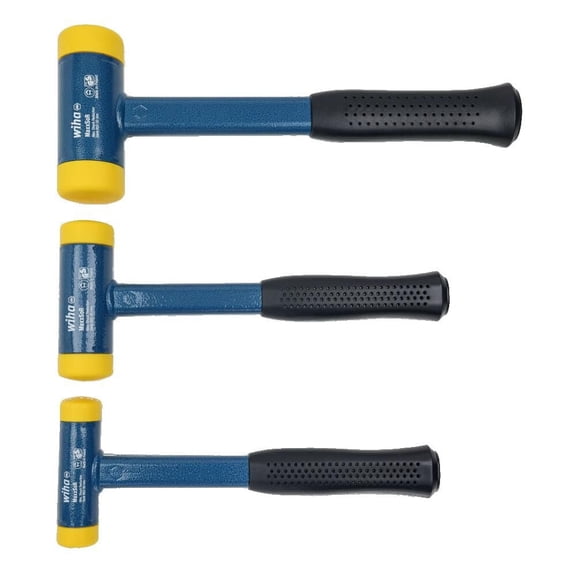 Wiha Dead Blow Hammer Set 30Mm 40Mm And 50Mm 3Pc
