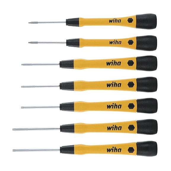 Wiha ESD Safe Screwdriver Set, NmPcs7 27892