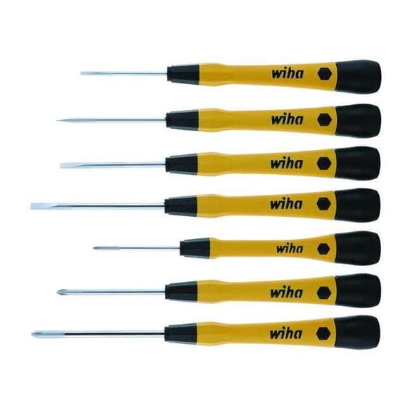 Wiha ESD Safe Screwdriver Set, NmPcs7 27392