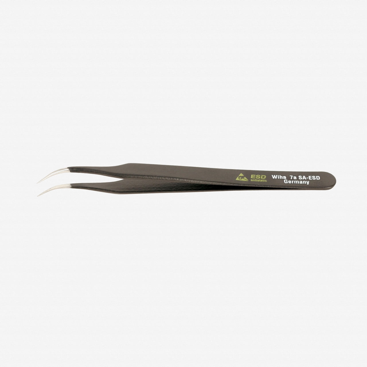 Wiha 44510 Curved Extra Fine Rounded Tips 7a SA  - 120mm Tweezers