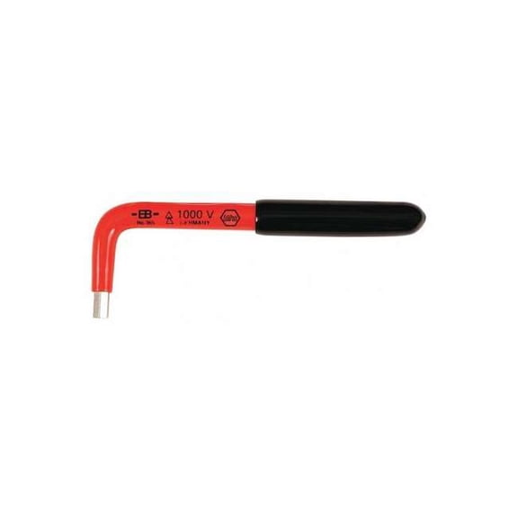 Metric Plain Hex Key Hex Key, 4 mm Tip Size, 4 11/16 in Long, 1.125 mm Short 13654