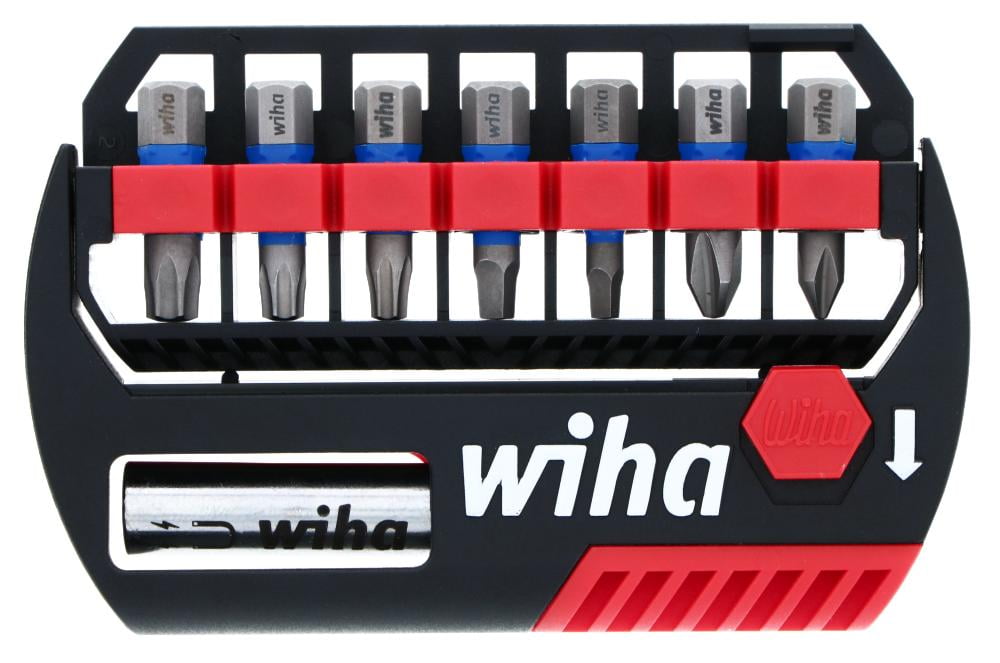 Wiha Impact Bit Set With Bit Holder 1" Bits 8Pc