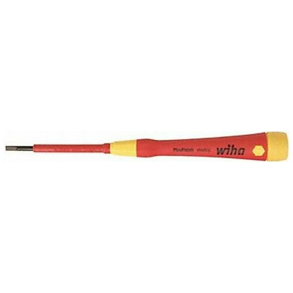 Wiha Insulated Slotted Screwdriver 1/8 in Round 32003