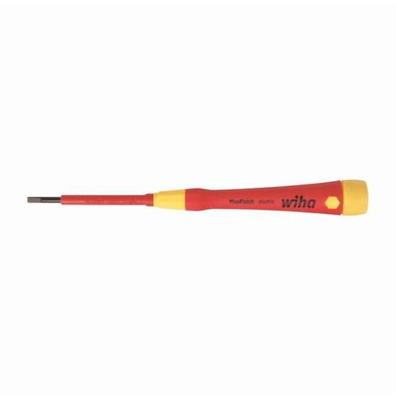 Wiha Insulated Slotted Screwdriver 9/64 in Round 32004