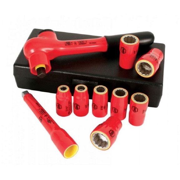 Wiha Insulated 3/8In Drive Socket Set 10Pc