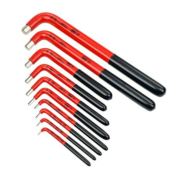 Wiha 10 Piece Metric L-Shape Hex Key Set, 13693 13693