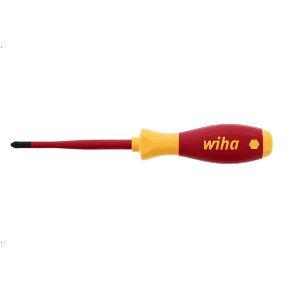Wiha Tools Insul. SlimLine Phillips Screwdriver w/ Cushion Grip #2 x 100