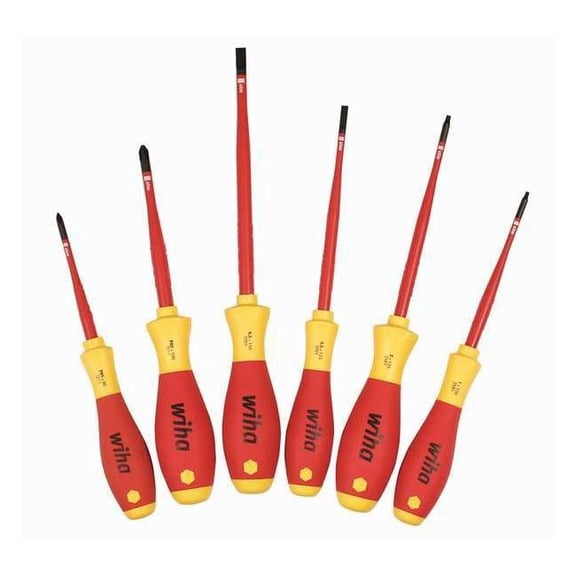 Wiha Insulated Screwdriver Set, NmPcs6 32196