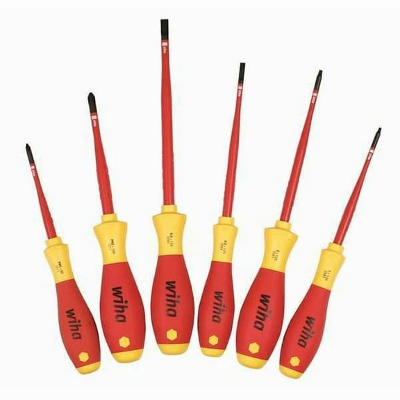 Wiha Insulated Screwdriver Set, NmPcs6 32196