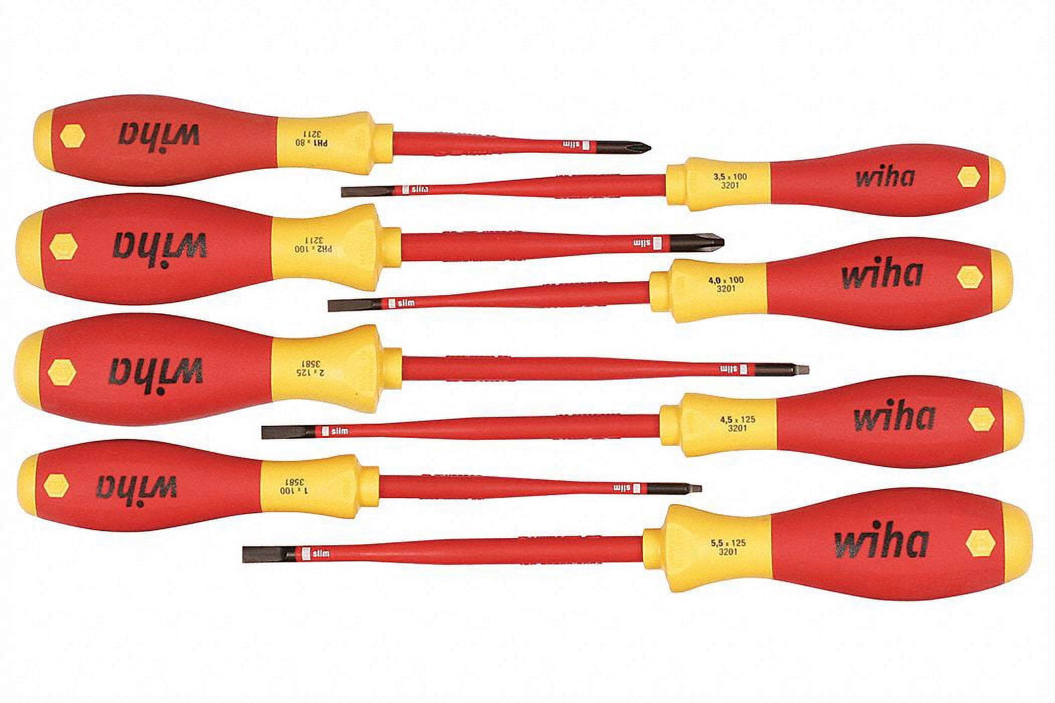 Wiha Insulated Screwdriver Set, NmPcs8 32197