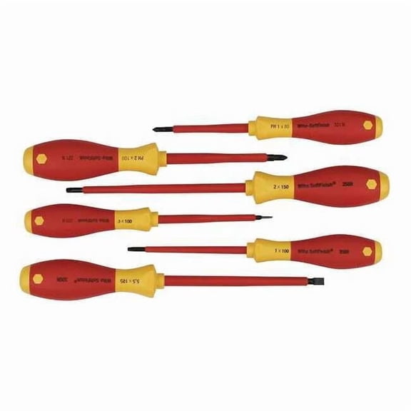Wiha Insulated Screwdriver Set, NmPcs6 35891
