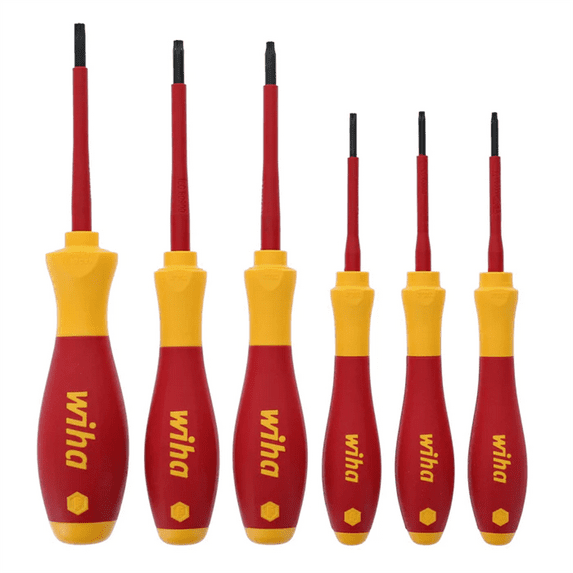 Wiha Tools 6 Piece Insulated SoftFinish Torx Screwdriver Set