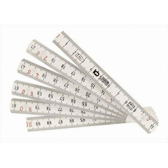 Wiha 61601 MaxiFlex Fiberglass Reinforced Folding Ruler, Assorted Colors