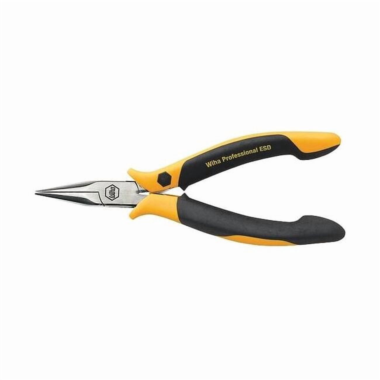 4 3/4 in Needle Nose Plier Two Component Non-Slip Soft Grip Handle Handle 32742