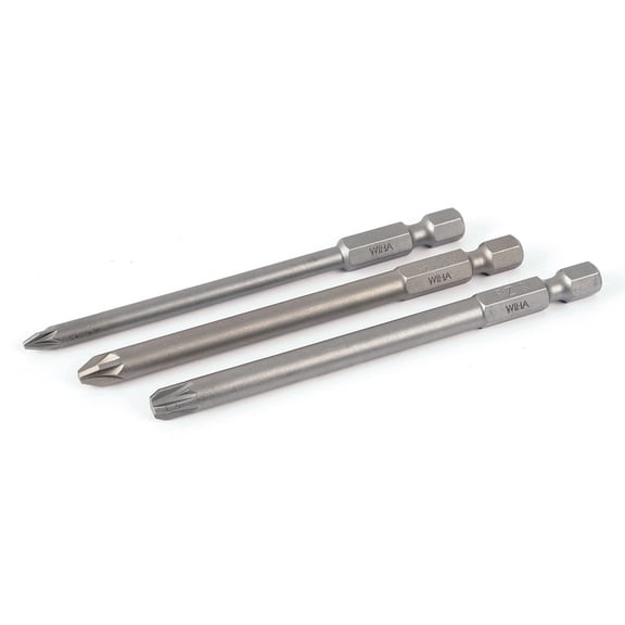 Wiha 76091 PoziDriv Power Bits 3 Piece Set Blades